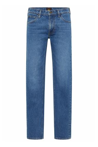 Lee ανδρικό τζην παντελόνι πεντάτσεπο με logo patch Straight Fit - L707MWFW Denim Blue Ανοιχτό 32W 34L